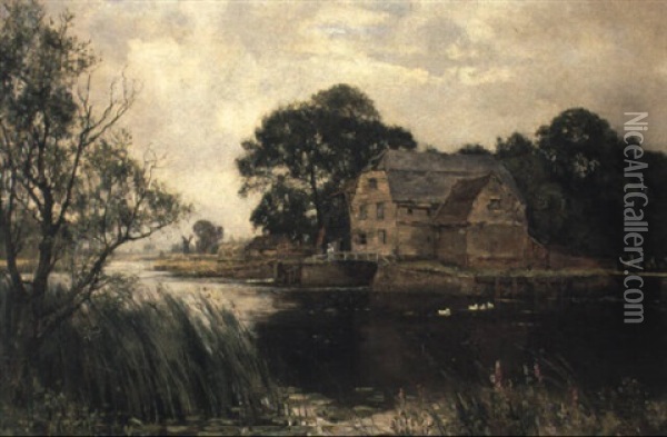 The Old Mill Oil Painting - Henry John Yeend King