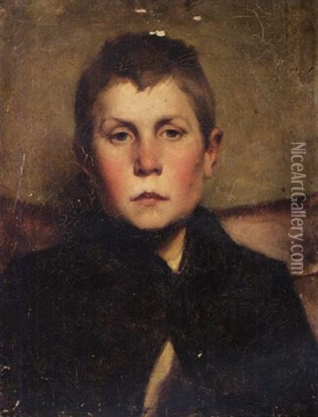 Portrait Of A Boy Oil Painting - Henry Herbert La Thangue