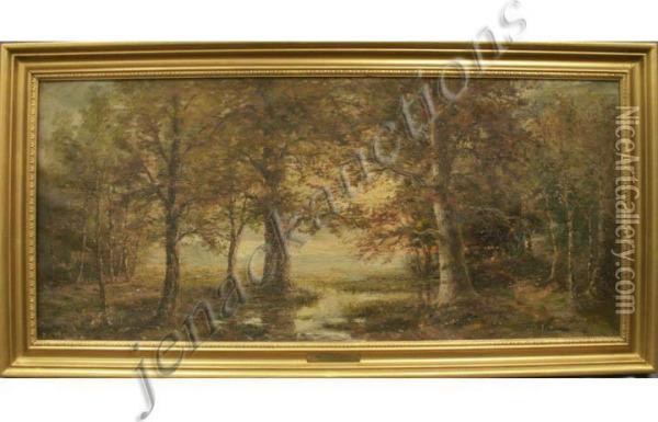 Woodlandquiet Oil Painting - William Savery Bucklin
