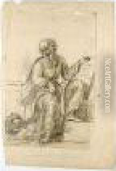 Saint John The Evangelist Oil Painting - Giovanni Francesco Grimaldi