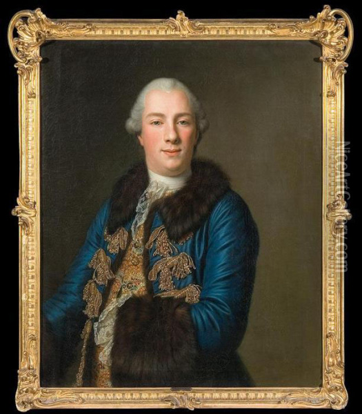 Portrait Of Johann Henri Sarasin Oil Painting - Johann Heinrich The Elder Tischbein