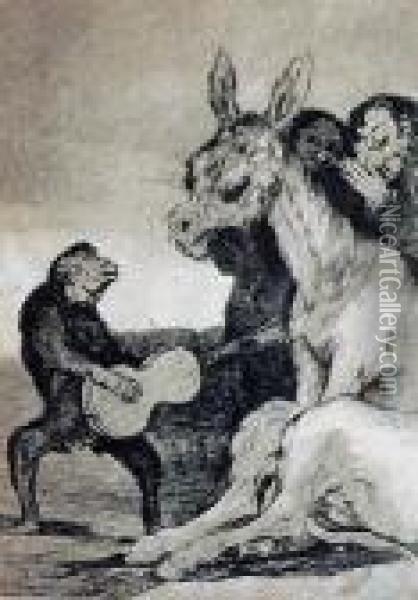 Brabisimo! - Z Cyklu Los Capricios Oil Painting - Francisco De Goya y Lucientes