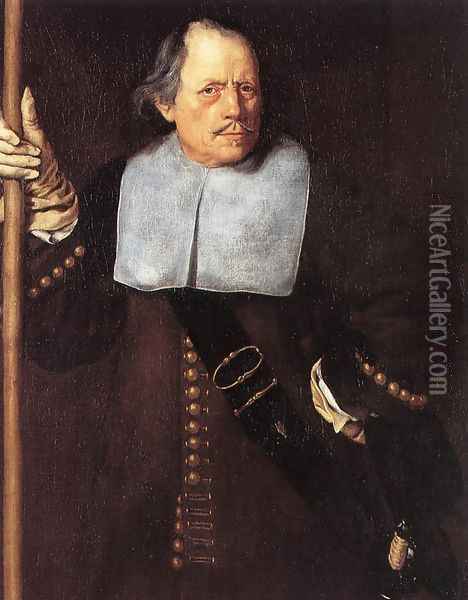 Portrait of Fovin de Hasque Oil Painting - Jacob van, the Elder Oost