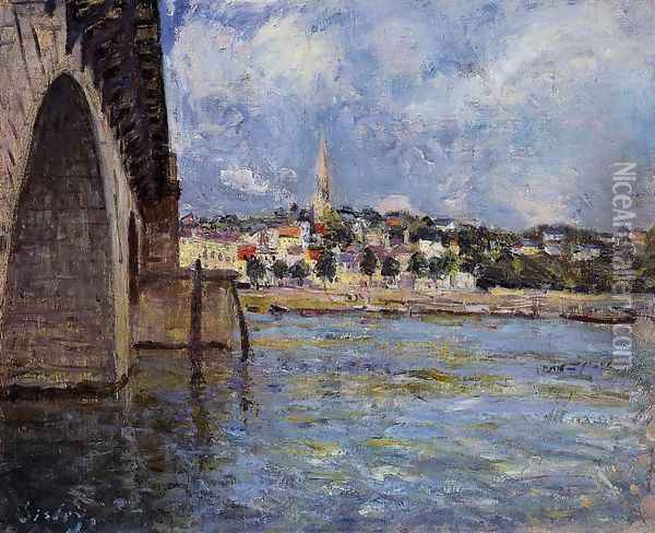 The Bridge at Saint-Cloud Oil Painting - Alfred Sisley