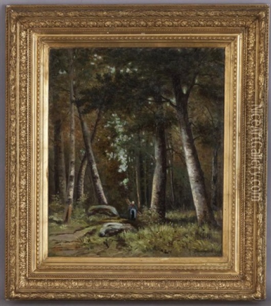 Sous-bois Oil Painting - Alfred-Paul-Emile-Etienne Dumont