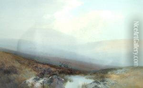 High Willhayes, Dartmoor Oil Painting - Frederick John Widgery