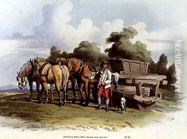 Grass Roller, from Costume of Great Britain, published by William Miller, 1805 Oil Painting - William Henry Pyne