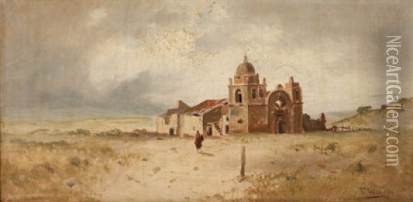Carmel Mission Oil Painting - Frederick Ferdinand Schafer