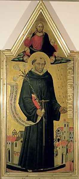 St Nicholas of Tolentino Oil Painting - Bicci Di Lorenzo