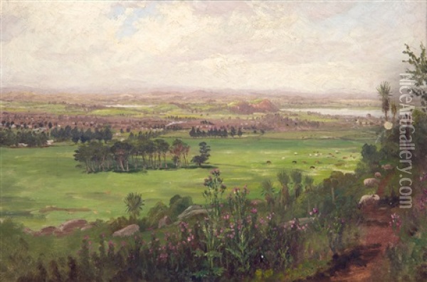 View Across The Plains Oil Painting - Charles Blomfield