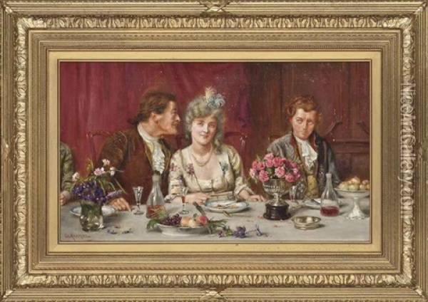 The Suitors Oil Painting - George Goodwin Kilburne