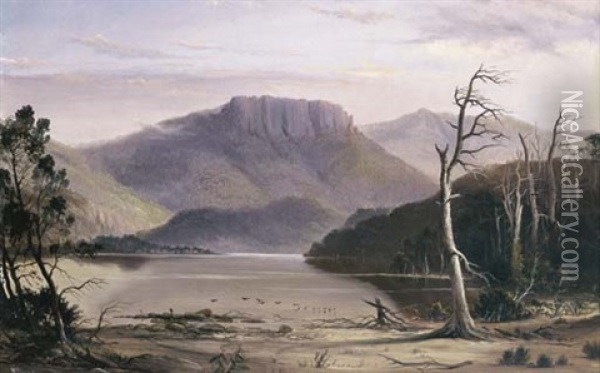 Lake St. Clair, Tasmania Oil Painting - James Haughton Forrest