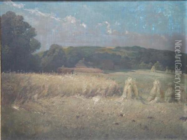 Getreidefeld Oil Painting - Carl Wagner