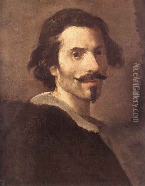 Self-Portrait as a Mature Man Oil Painting - Gian Lorenzo Bernini