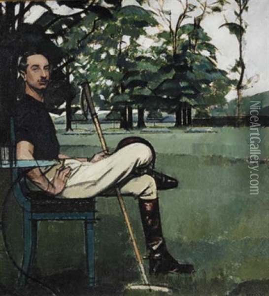 Portrait Of The Count P. Quinsonas Oil Painting - Bernard Boutet De Monvel