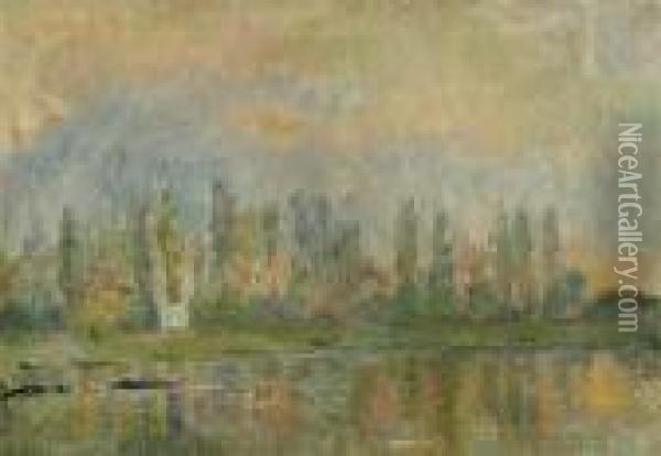 Sea Landscape. 1902. Oil Painting - Albert Lebourg