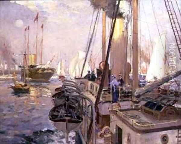The Royal Yacht 'Victoria and Albert' Oil Painting - Henry William Burgess