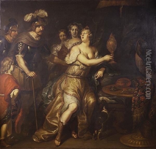 Sophonisba Receiving The Chalice Oil Painting - Gerard Hoet