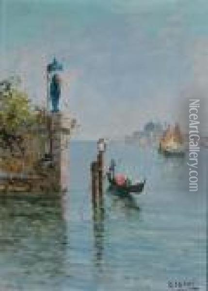Venetian Canal Oil Painting - Emma Ciardi