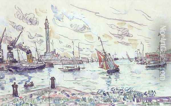 Dunkirk, 1930 Oil Painting - Paul Signac