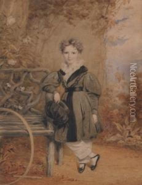 Young Boy Oil Painting - Frederick William Burton