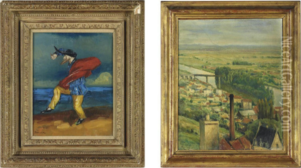 Capriccio; Saint Germain Oil Painting - Gerald Hugh, Lord Berners