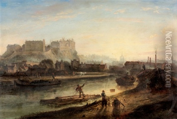View Of Edinburgh Castle Oil Painting - Alexander Nasmyth