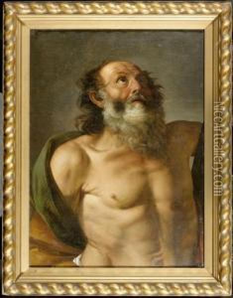 Saint Anthony Oil Painting - Xaver Schwegler