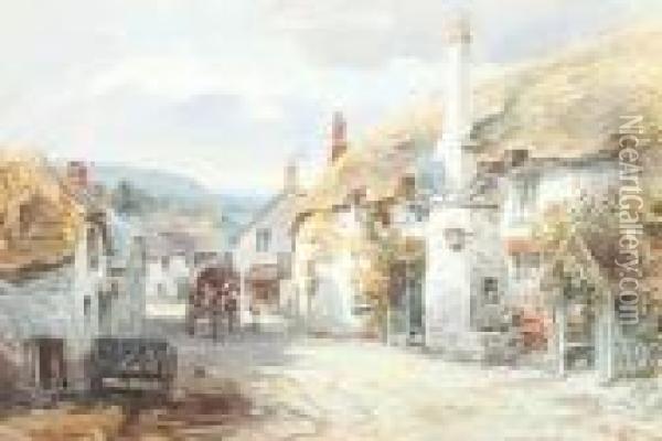 The Ship Inn, Porlock Oil Painting - Alfred Leymann
