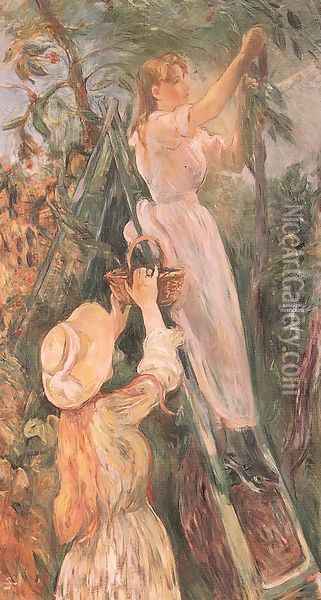 The Cherry Tree 1893 Oil Painting - Berthe Morisot