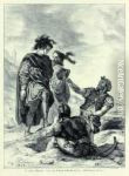 Hamlet Oil Painting - Eugene Delacroix