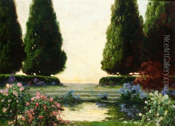 Spring Oil Painting - Thomas Edwin Mostyn