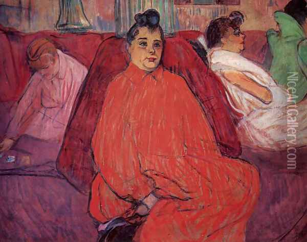 The sofa 2 Oil Painting - Henri De Toulouse-Lautrec