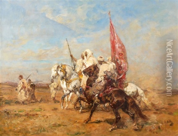Le Sultan Et Son Escorte Oil Painting - Henri Emilien Rousseau