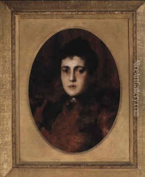 Portrait Of Princess Sofia Nikolaievna Galitzina Oil Painting - Prince Paolo Troubetzkoy