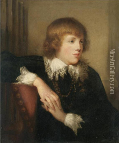 Portrait Of A Gentleman Oil Painting - Matthew William Peters