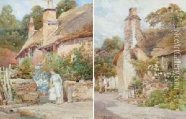 At Cockington Oil Painting - George Hodgson