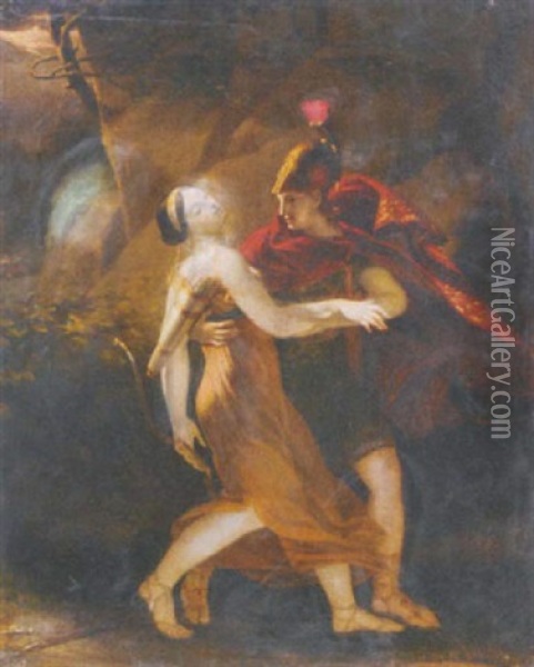 Mars Et Venus Oil Painting - Pierre-Paul Prud'hon