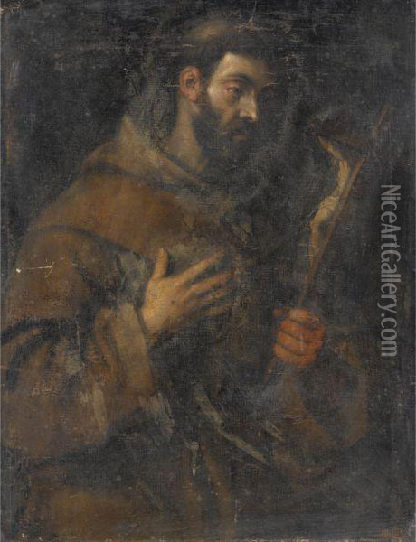 San Francesco Oil Painting - Annibale Carracci