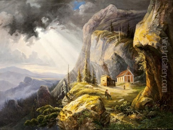 Alpesi Taj Vandorral Oil Painting - Joseph Altenkopf
