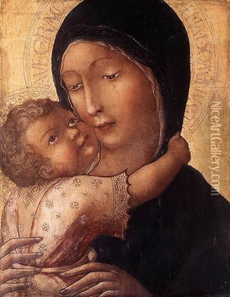 Virgin and Child Oil Painting - Liberale Da Verona