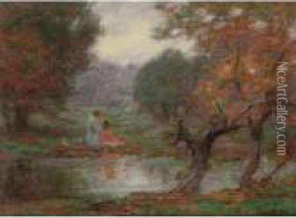 October Days Oil Painting - Edward Henry Potthast