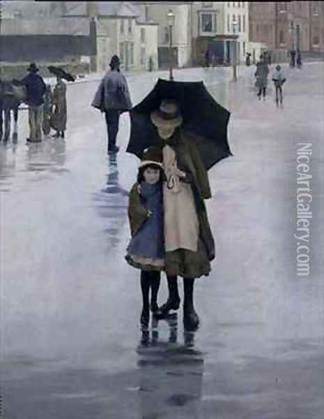 The Rain it Raineth Every Day Oil Painting - Norman Garstin
