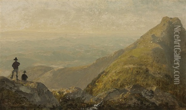 Mansfield Mountain (sketch) Oil Painting - Sanford Robinson Gifford