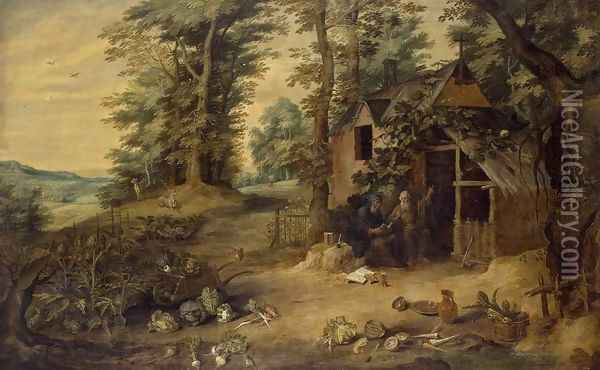 Landscape Oil Painting - David The Younger Teniers