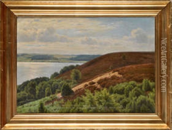 Lake Scene Oil Painting - Axel Birkhammer