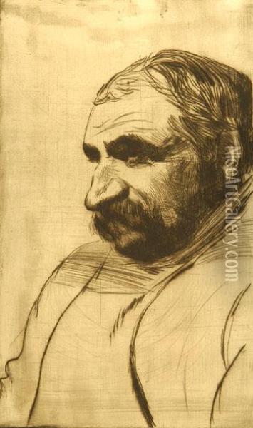 Portrait D'un Paysan Oil Painting - Roderic O'Conor