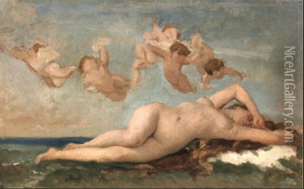 Study For 'the Birth Of Venus' Oil Painting - Alexandre Cabanel