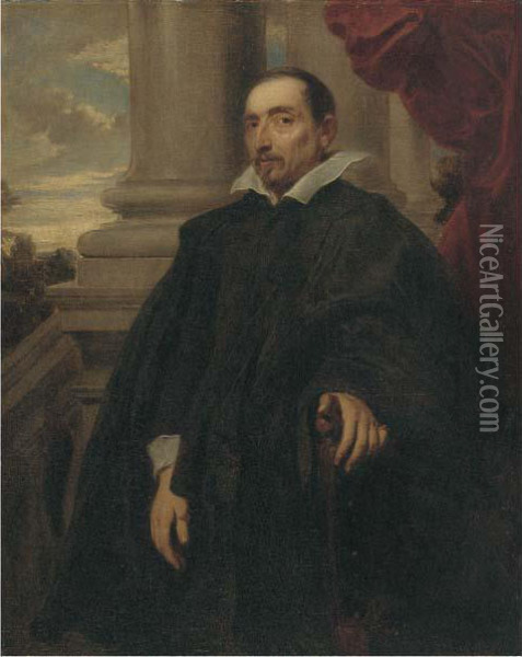 Portrait Of Antoine Triest, Bishop Of Ghent, Half-length Oil Painting - Sir Anthony Van Dyck