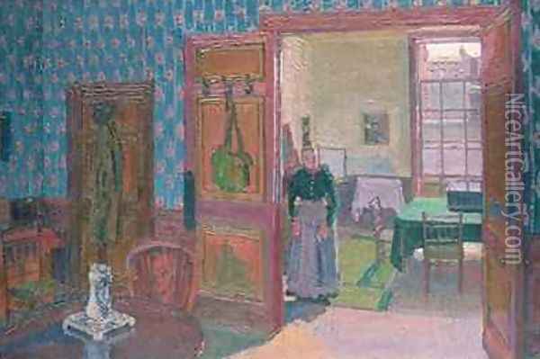 Interior with Mrs Mounter Oil Painting - Harold Gilman